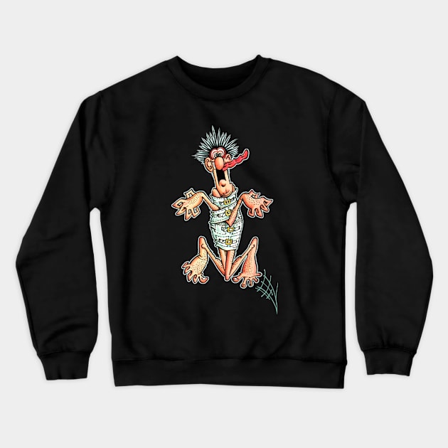 Crazy Crewneck Sweatshirt by the Mad Artist